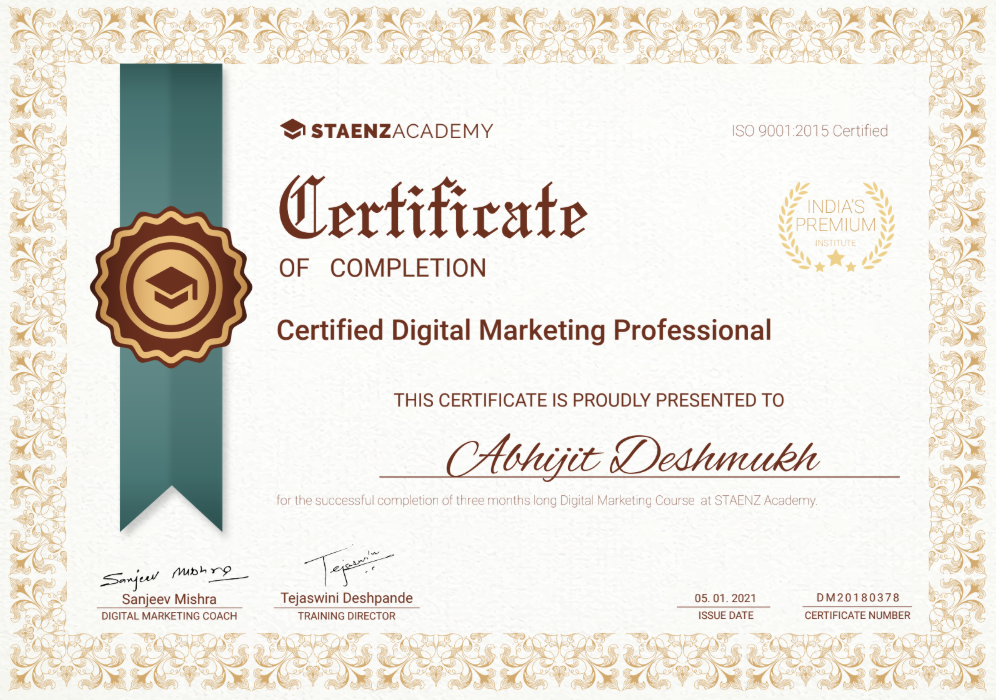 digital marketing certifications
