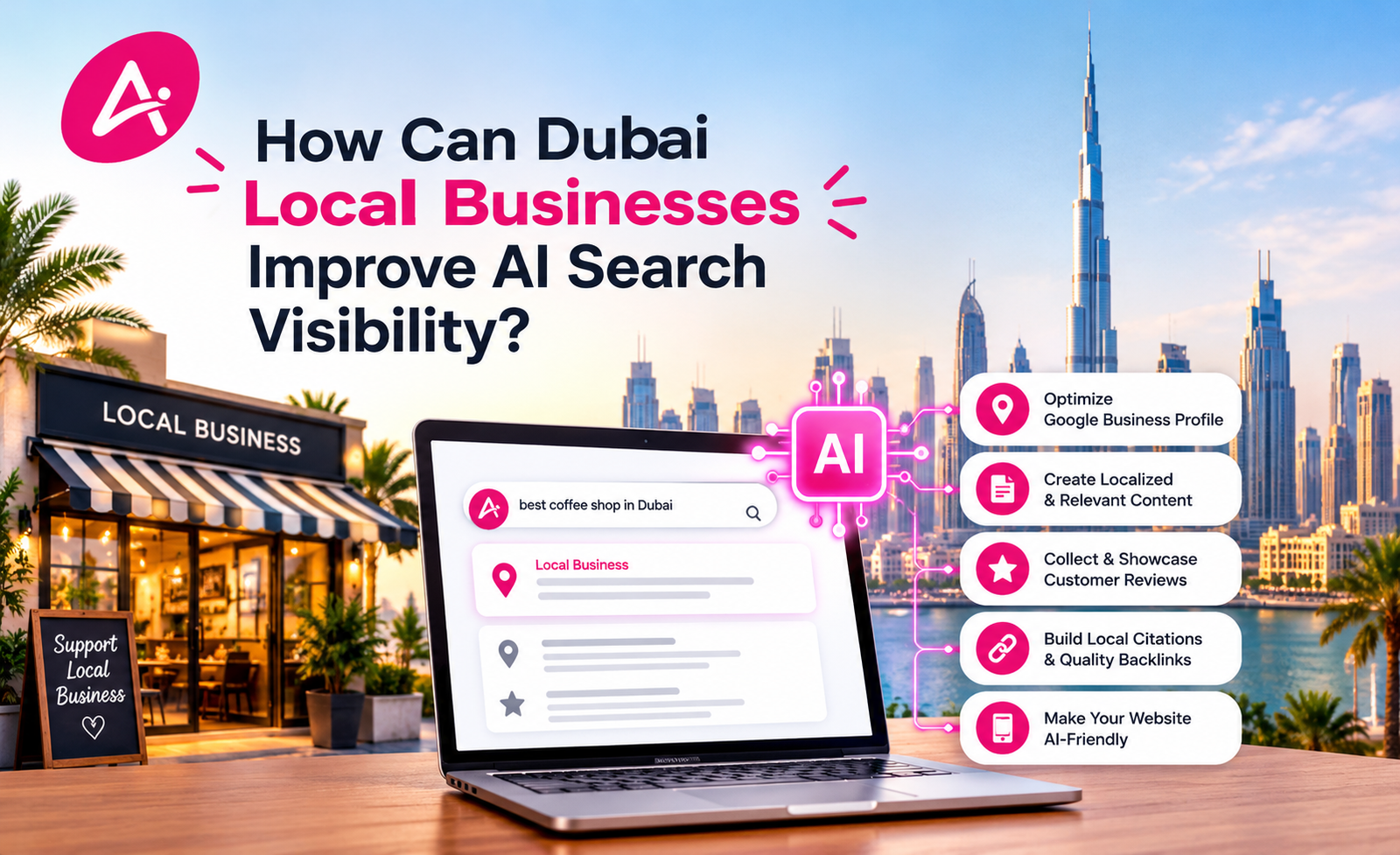 How Can Dubai Local Businesses Improve AI Search Visibility?